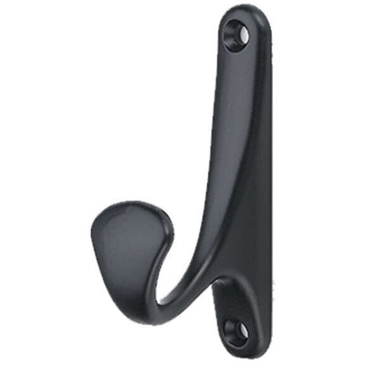 6 Pcs Wall Mounted Coat Hooks, Retro Coat Hooks, Wall Mounted Metal Hooks, Black Robe Hooks, Towel Hook, Hat Hook, Door Hook for Bathroom Kitchen