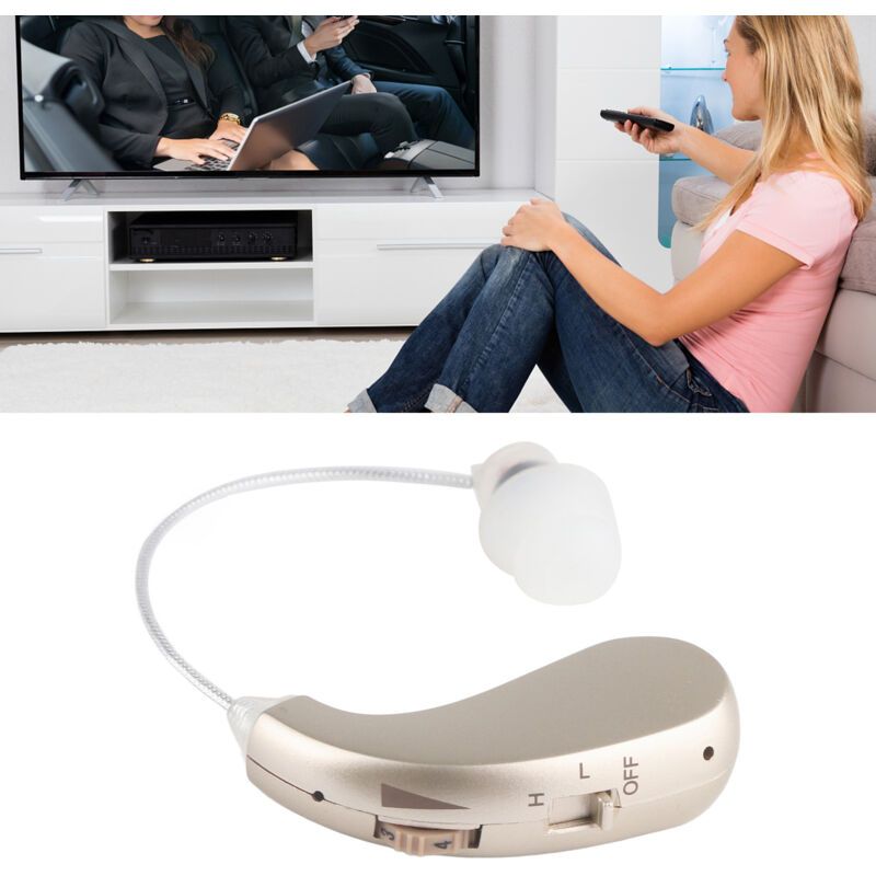 Bx 06 Rechargeable Hearing Aid, Amplifies Sound Volume, Ergonomic Fit, Silver