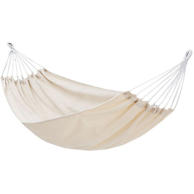 Hammock Outdoor Reinforced Anti-Rollover Hammock for Home Dormitory Summer Camping, Beige Double, 190 x 150 cm, 74.8 x 59.1 Inch