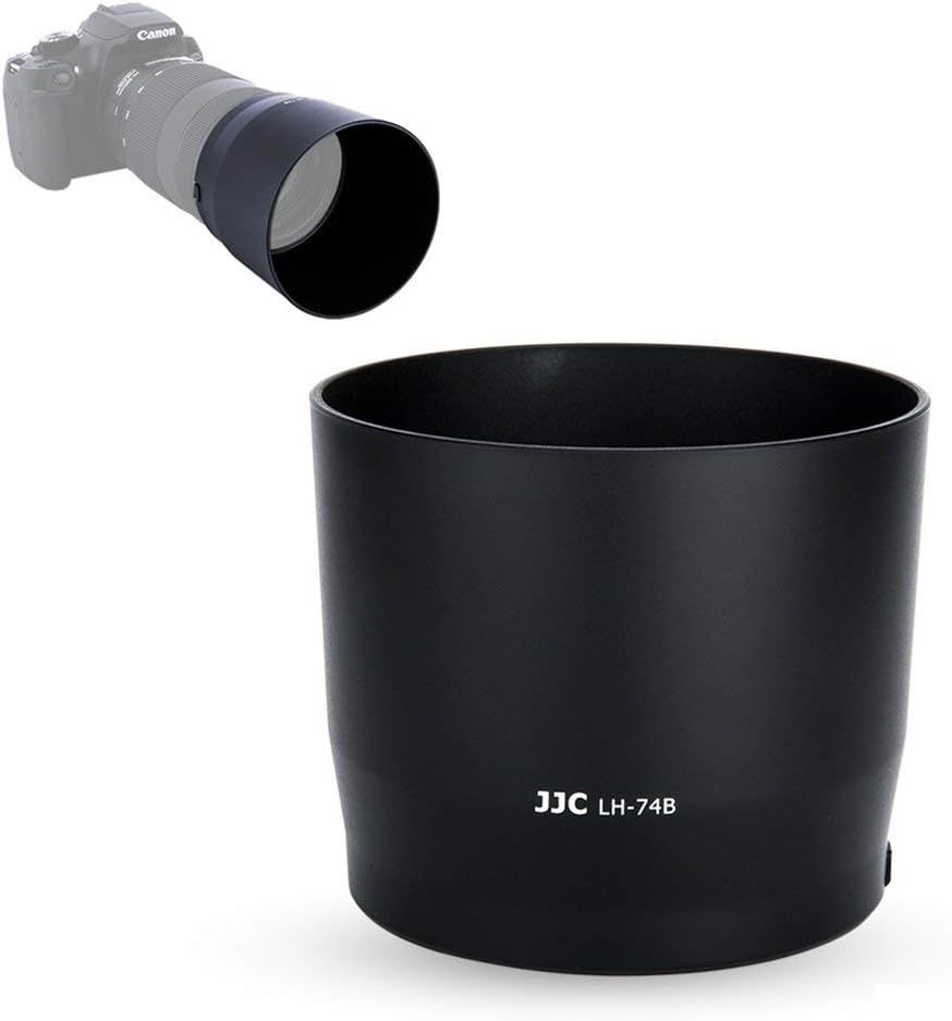 Dedicated Lens Hood Shade Protector for Canon RF 100-400mm F5.6-8 is USM & EF 70-300mm f/4-5.6 is II USM Replaces Canon ET-74B Lens Hood Reversible/Bayonet/with Button to Lock or Release