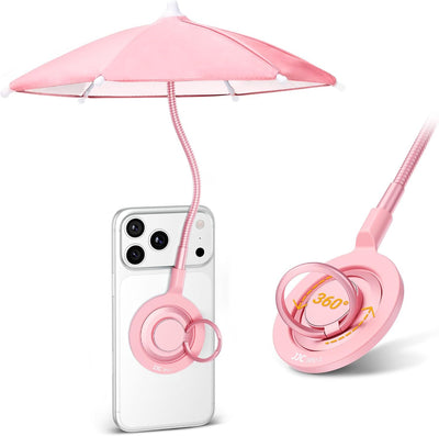Phone Umbrella for Sun,Magnetic Cellphone SunShade Shield Umbrella,Universal Phone Sun Blocker Cover Visor for Beach Pool Accessories Travel Vacation Essentials Outdoor Video Photo Watching Anti-Glare