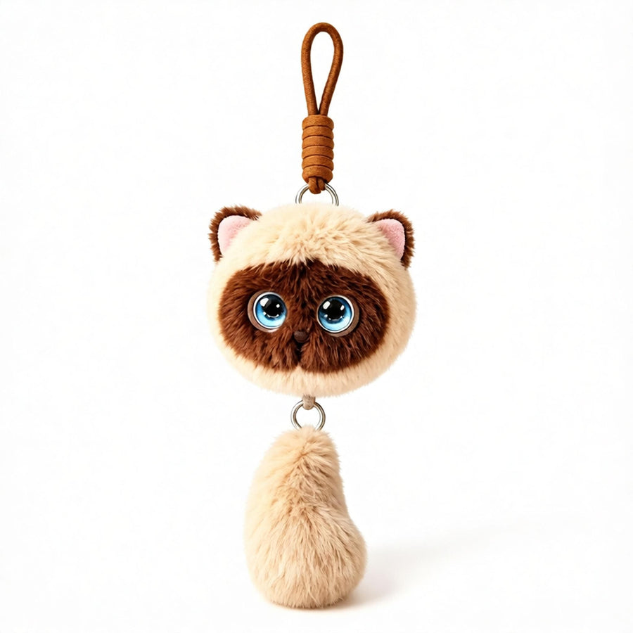 AI Cat Companion Robot - Interactive Emotional Support Pet with 40+ Languages Voice Cloning Long-term Memory - Touch Sensitive Smart Toy for Kids Adults - Siamese Cat