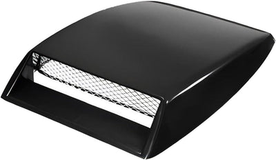 Car Decorative Air Flow Intake Hood Scoop, Simulated 3D Air Outlet Cover, Turbo Bonnet Vent Trim Cover, Universal Self-adhesive Exterior Accessory for Most Cars SUVs (Black)