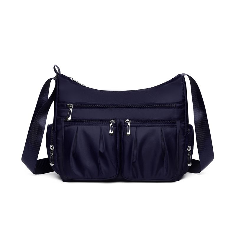 Large Capacity Crossbody Shoulder Bag - Lightweight Multi-Layer Tote for Women - Travel Backpack Casual Hobo Bag for Daily Commute - Dark Blue