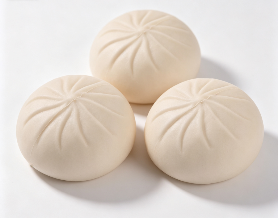 Squeeze Stress Relief Toy 3-Pack - White Bun Shape Slow Rebound Squishy Toy for Anxiety Relief - Soft PU Foam Decompression Toy (3-Pack)