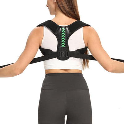 Posture Corrector Back Brace for Women and Men Adjustable Upper Shoulder Back Support Brace -Green