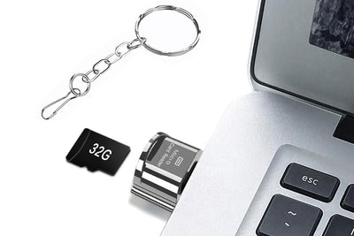 SD Card Reader for iPhone ipad Android Mac Camera Micro SD Card Reader -USB Port
