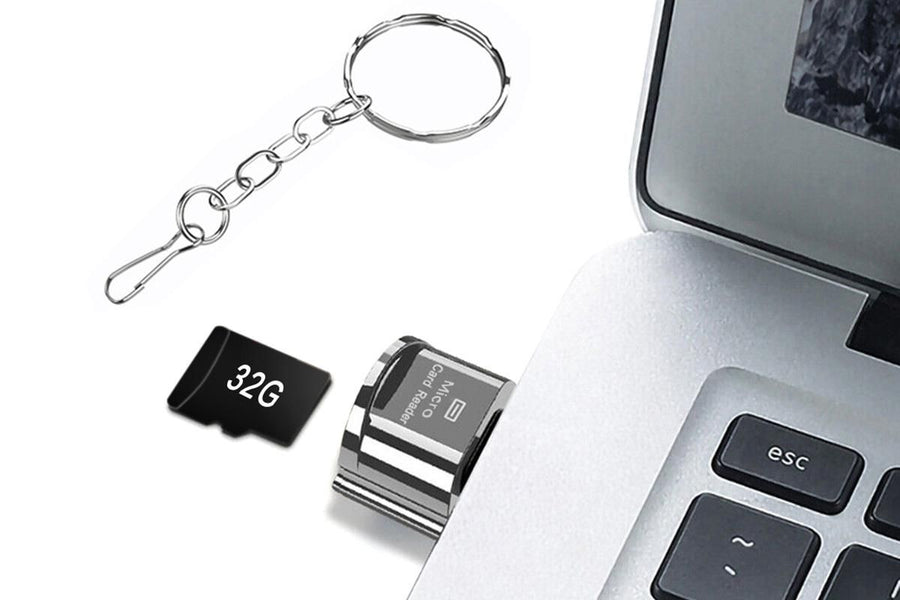 SD Card Reader for iPhone ipad Android Mac Camera Micro SD Card Reader -USB Port