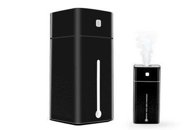 1L Ultrasonic Air Humidifier Cool Mist with 7 Color LED Light for Bedroom-Black
