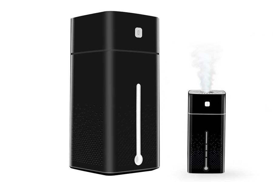 1L Ultrasonic Air Humidifier Cool Mist with 7 Color LED Light for Bedroom-Black