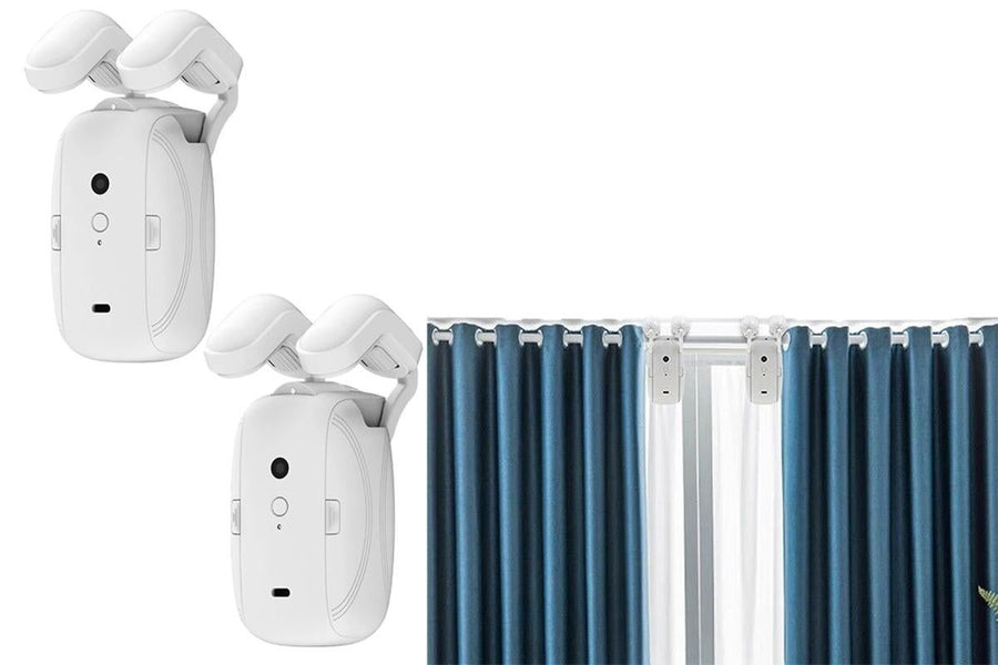 2Pcs Auto Curtains Opener Shower Drape Motor Switchbot Timer Wireless Smart Home Kit