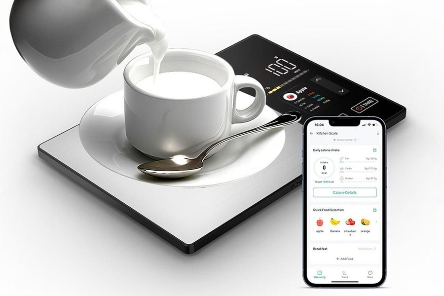 Kitchen Scale with Bluetooth App Nutrition Tracker High Precision Food Scale