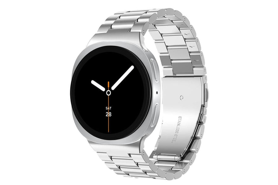 Metal Replacement Watch Band for Samsung Galaxy Watch 8 40 44 46mm-Silver