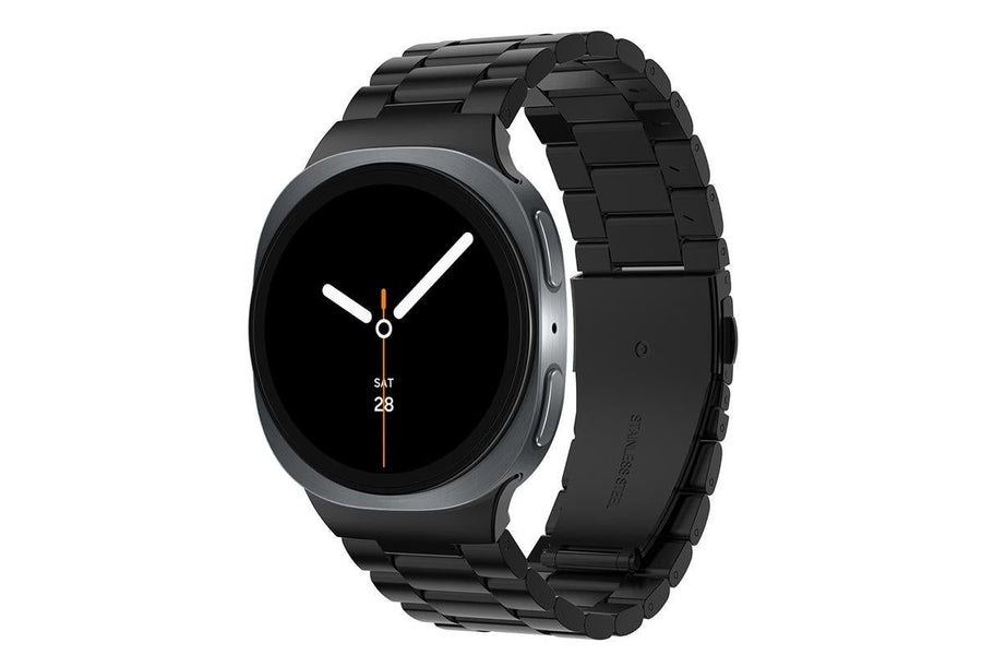 Metal Replacement Watch Band for Samsung Galaxy Watch 8 40 44 46mm-Black