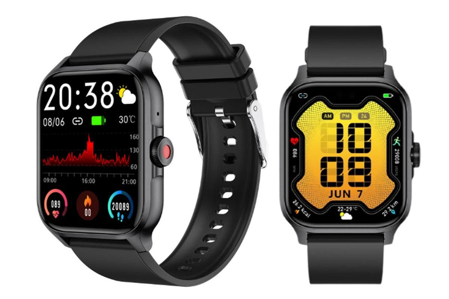 SmartWatch 1.85in Fitness Tracker with Heart Rate Sleep Monitor Answer/Make Calls 100 Sport Modes for Android iOS -Black
