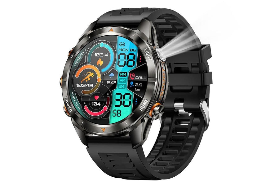 Smart Watch Fitness Tracker with Call Function 100 Sport Modes Heart Rate Sleep Monitor-Black