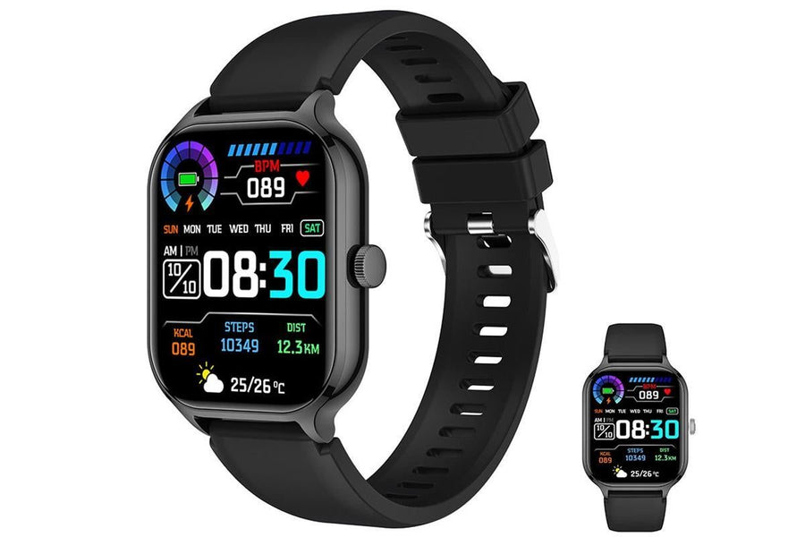 Smart Watches HD Desplay with Bluetooth 59 Sports Modes Heart Rate Sleep Monitor -Black