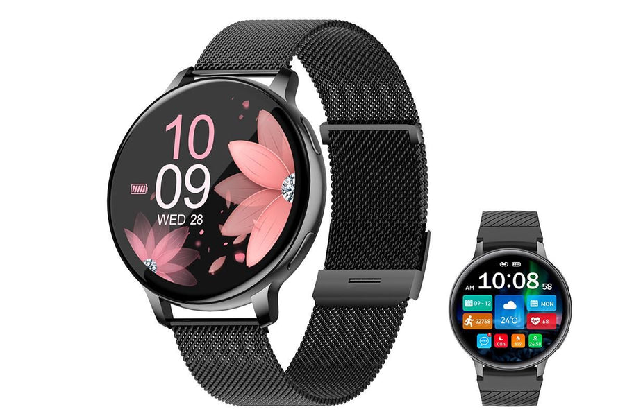 Smart Watch with Bluetooth Call and Sleep Monitor Fitness Tracker Watch-Black