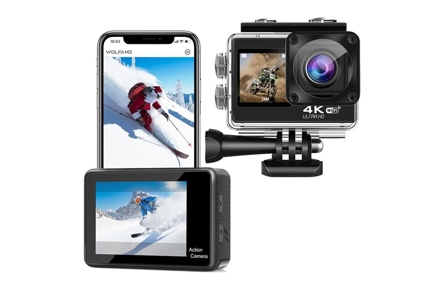 4K Action Camera Waterproof Underwater Camera with Remote Contro