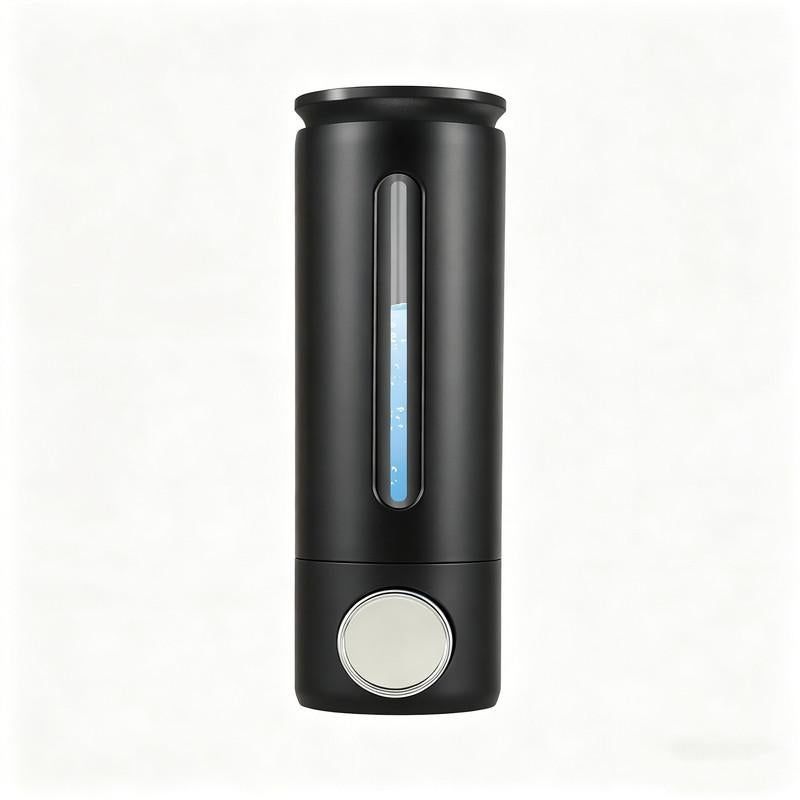 500ml Manual Soap Dispenser Wall Mounted, Refillable Hand Liquid Soap Dispenser for Bathroom - Black