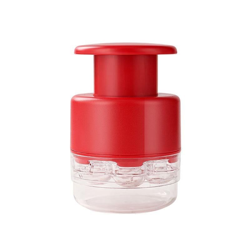 7-in-1 Multi Cherry Pitter Tool Quick Fruit Seed Remover Kitchen Gadget (Red)