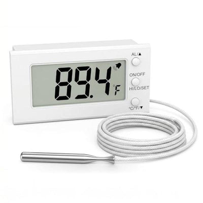 Digital Oven Cooking Thermometer ic Probe High Low Temp Alarm Baking Tool (White)