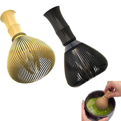 2Pcs Food Grade Silicone ABS Matcha Whisk With Holder Reusable Green Tea Making Accessory Set
