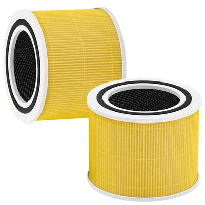 Air Purifier Filter 2 Pack H13 HEPA Compatible with Core 300/300S Yellow