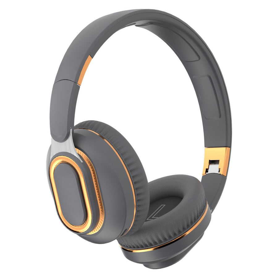 H7 Foldable Bluetooth Stereo Headphones Subwoofer Support TF Card Type-C Charging Wireless Earphones - Space Gray