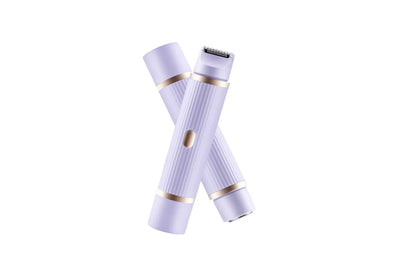 Ladies Dual Head Electric Shaver Full Body Hair Remover for Underarm Legs Purple
