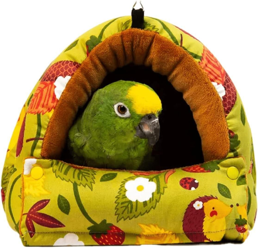 Parrot Hammock Warm Bird Nest Hanging Bed Large Mustard - L