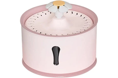 2L Cat Water Fountain Automatic Circulation Cat Water Dispenser with 5-Stage Filtration(Pink)
