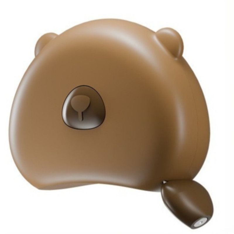 Bear Magnetic Retractable Tape Measure, Portable Body Measuring Ruler for Bust, Waist, and Hips—Brown