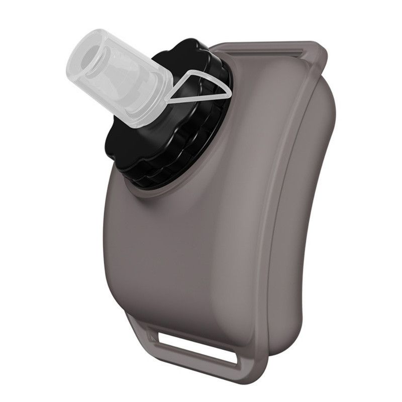 Silicone Wrist-Worn Sports Water Bottle, 200ml Portable Soft Water Cup for Cycling, Running, and Hiking—Black
