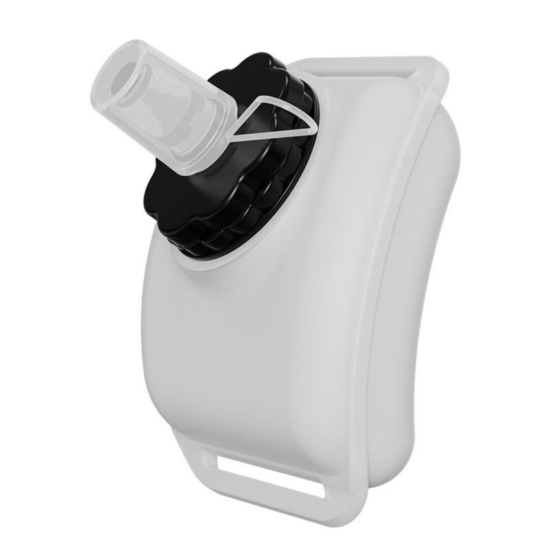 Silicone Wrist-Worn Sports Water Bottle, 200ml Portable Soft Water Cup for Cycling, Running, and Hiking—White