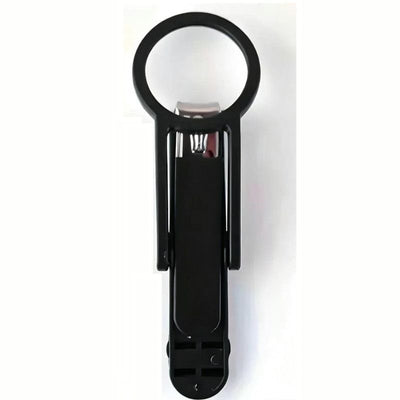 Magnifying Glass Nail Clippers for Seniors, Anti-Splash, Effortless Nail Cutter for Thick, Hard Nails—Black