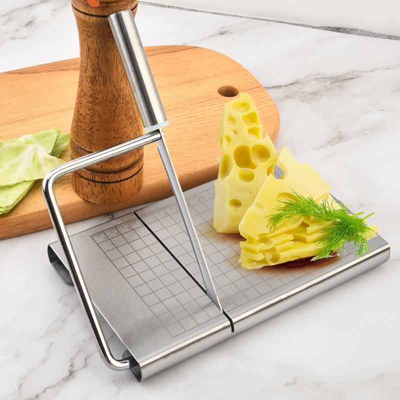 Stainless Steel Cheese Slicer, Kitchen Cutter For Butter Lunch Meat Fruit Baking Tool