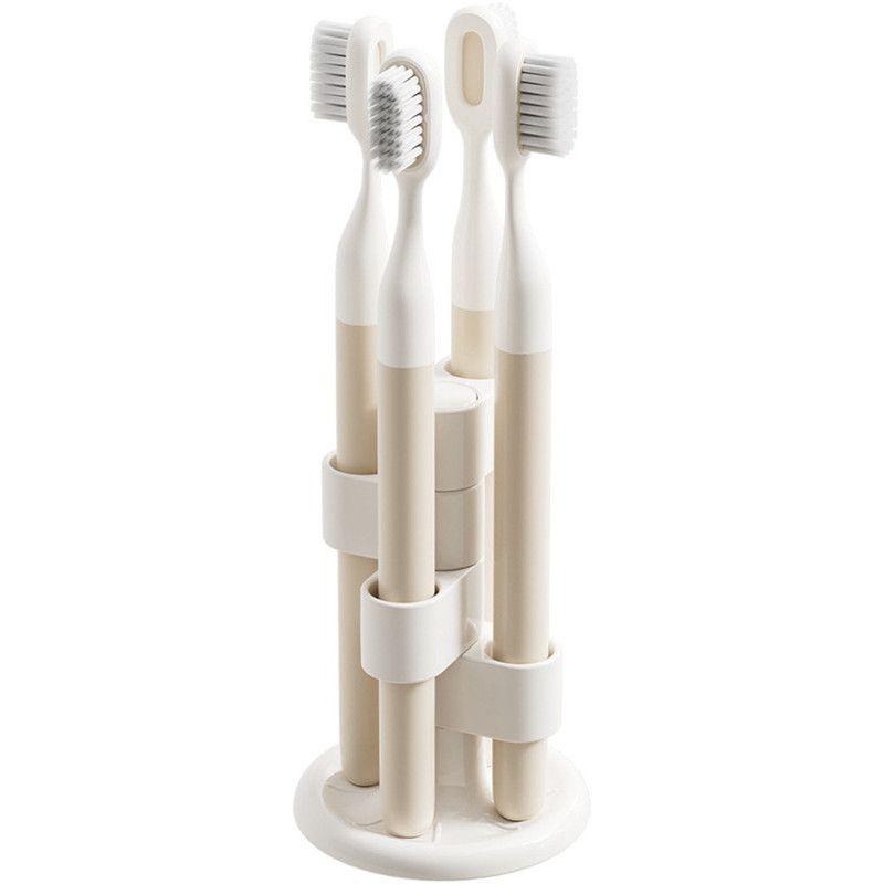 360° Rotatable Toothbrush Holder, Makeup Brush Holder, Anti-slip  Rack For Bathroom Vanity