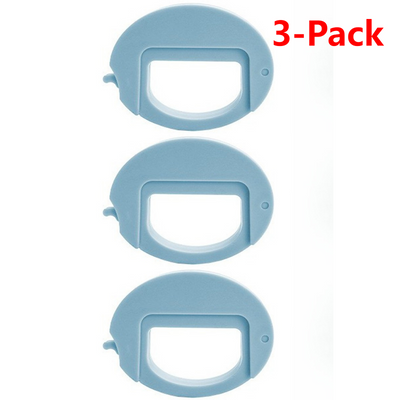 Magnetic Food Sealing Clip 3-Pack, Multi-Purpose Snack Moisture-Proof Bag Clips for Home Storage—Blue
