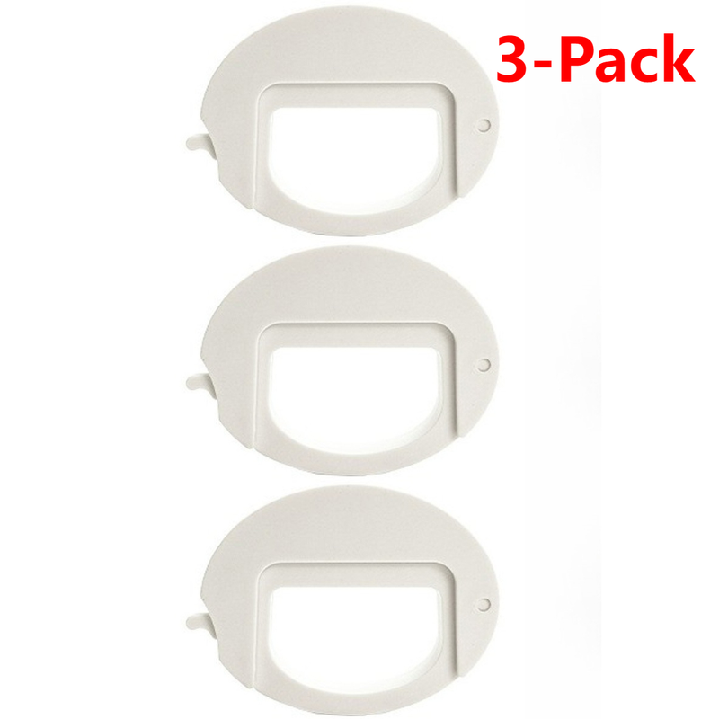 Magnetic Food Sealing Clip 3-Pack, Multi-Purpose Snack Moisture-Proof Bag Clips for Home Storage—White