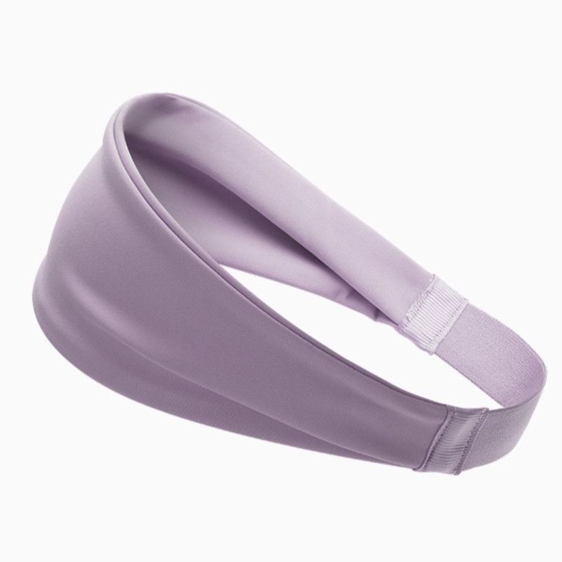 Elastic Sports Sweat-Wicking Headband, Non-Slip Workout Hair Band for Yoga, Running, and Cycling (Men and Women) - Purple