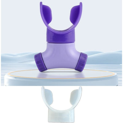 Adjustable Resistance Breathing Trainer, Portable Lung Capacity Exerciser, Respiratory Training Device for Home Use—Purple