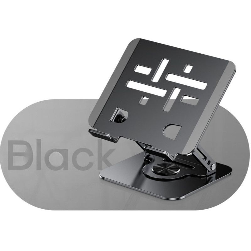 Laptop Stand, Thick Dual-Arm Height-Adjustable Cooling Riser, Compatible with Laptops Up to 17.3 Inches—Black
