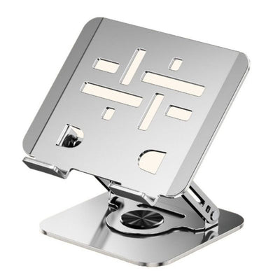 Laptop Stand, Thick Dual-Arm Height-Adjustable Cooling Riser, Compatible with Laptops Up to 17.3 Inches—Silver