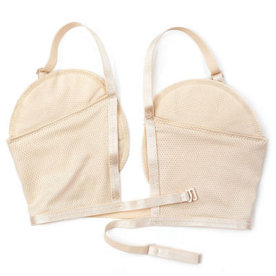 Reusable Underarm Sweat Pads, Invisible Anti-Sweat Armpit Liners, Breathable Sweat-Proof Pads—Beige