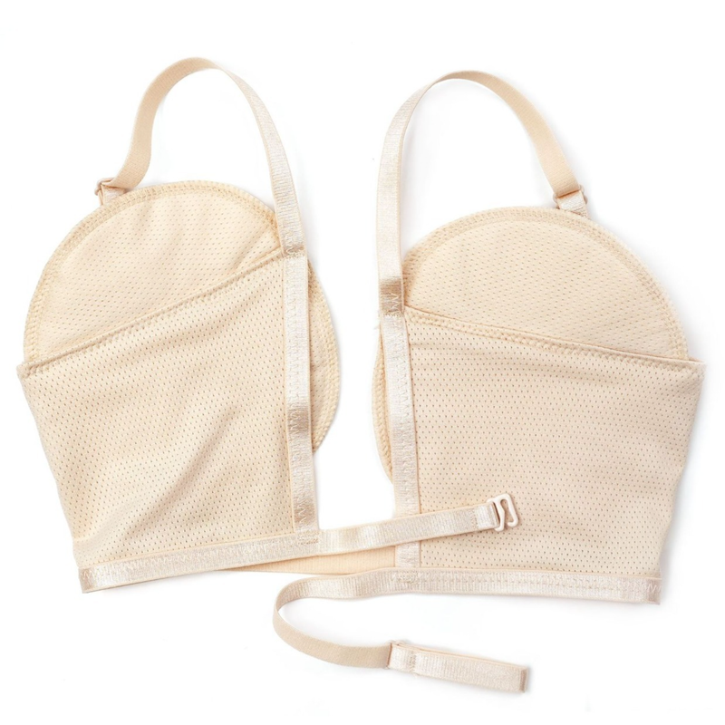 Reusable Underarm Sweat Pads, Invisible Anti-Sweat Armpit Liners, Breathable Sweat-Proof Pads—Beige