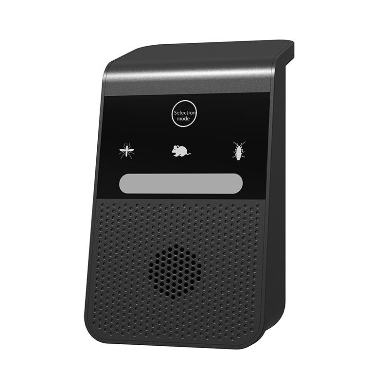Smart Variable Frequency Ultrasonic Rodent Repeller Wall Hook Plug In Electronic Insect Repellent for Rats Roaches Mosquito Home Garage Warehouse-black