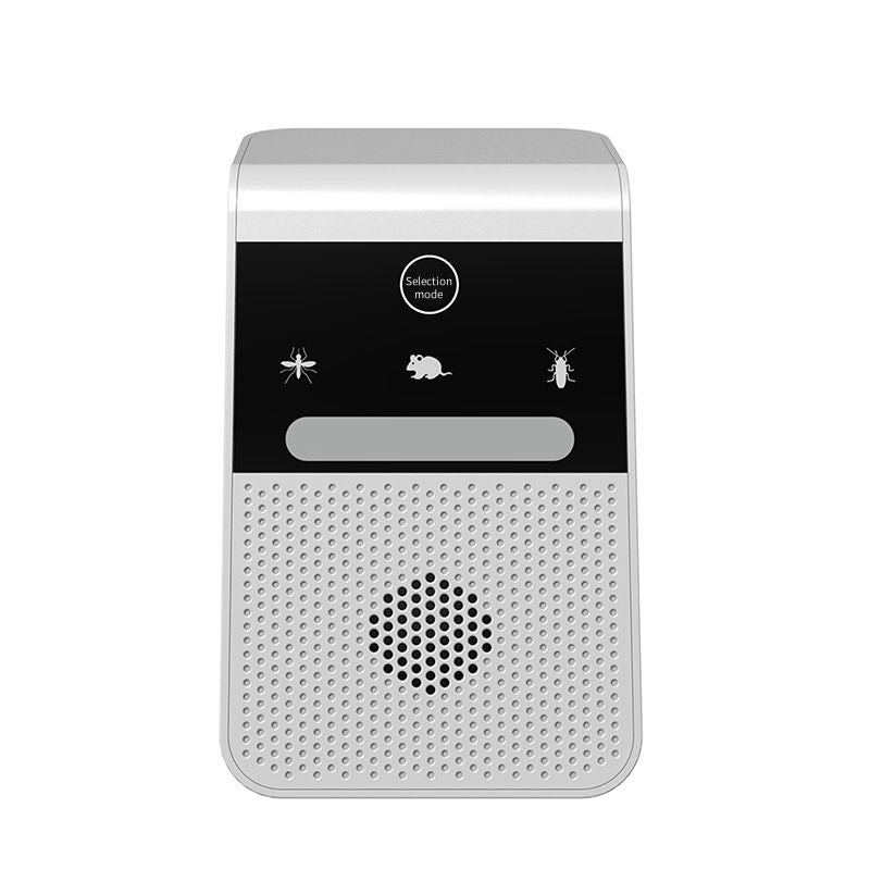 Smart Variable Frequency Ultrasonic Rodent Repeller Wall Hook Plug In Electronic Insect Repellent for Rats Roaches Mosquito Home Garage Warehouse-white