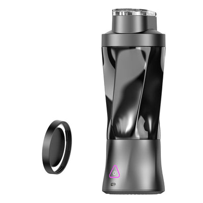 Large Capacity Portable Electric Blender USB Rechargeable Travel Protein Shaker Bottle-Black