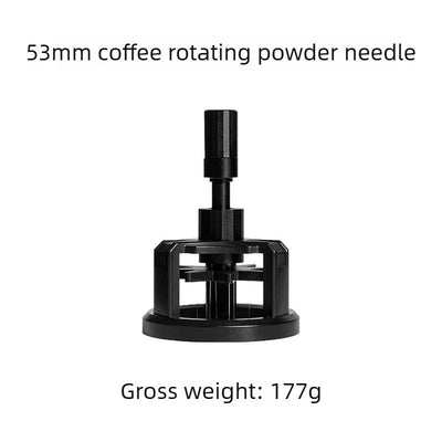 53mm Rotating Coffee WDT Distribution Tool Espresso Powder Stirrer for 53mm Portafilter Basket